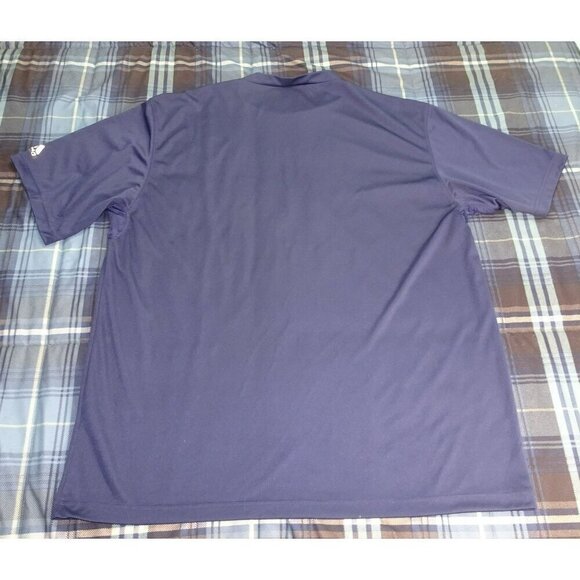 NCAA Michigan Wolverines Basketball Blue Adidas T-Shirt Size XL - Picture 2 of 6